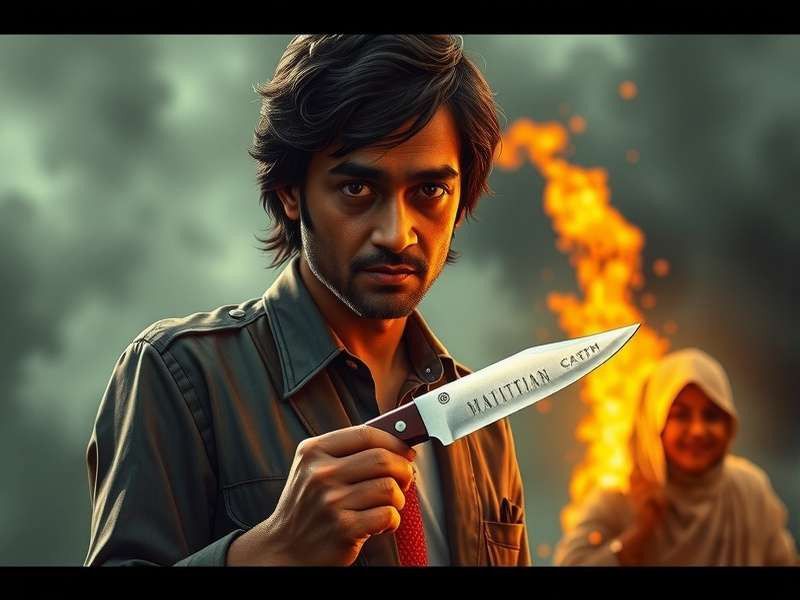 Knives Out battle royale gameplay showing character with weapons in forest environment