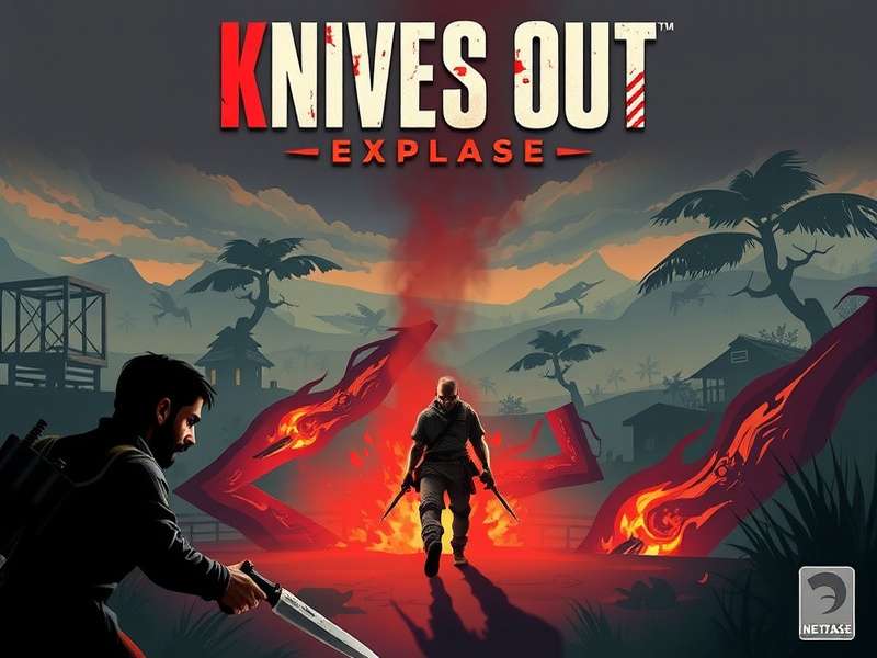Knives Out PC Gameplay Screenshot showing intense battle royale action