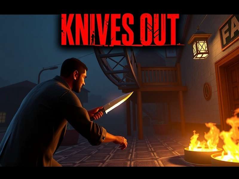 Knives Out PC gameplay screenshot showing intense battle