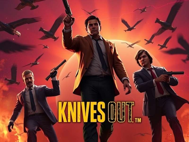 Knives Out 3 movie teaser image showing detective Benoit Blanc