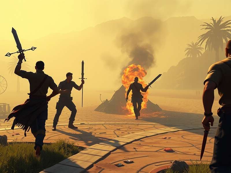 Knives Out gameplay on mobile device showing intense battle