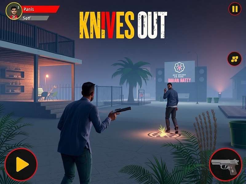 Knives Out PC gameplay screenshot showing intense combat
