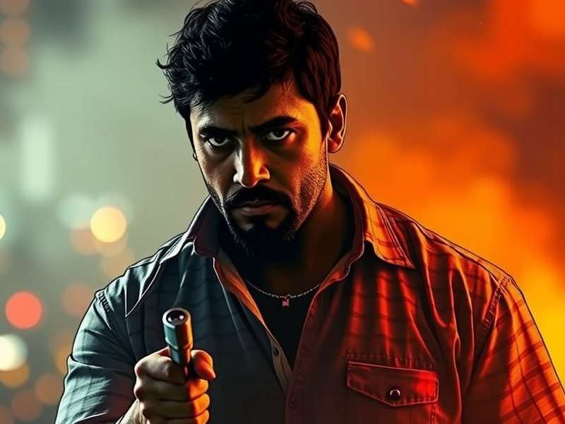 Concept art for Knives Out 3 showing a mysterious mansion at night