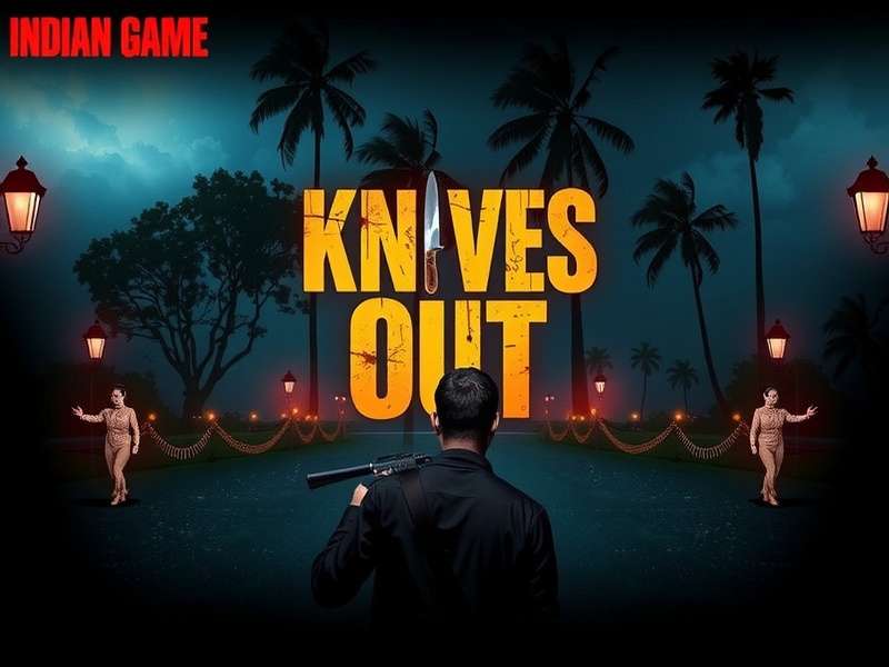 Knives Out player dropping from airplane onto game map