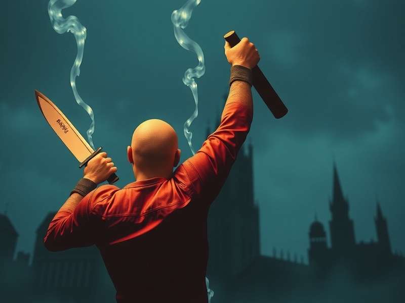 Knives Out Game gameplay scene showing intense combat