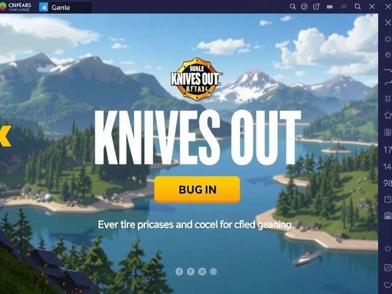 Knives Out gameplay screenshot showing action on mobile