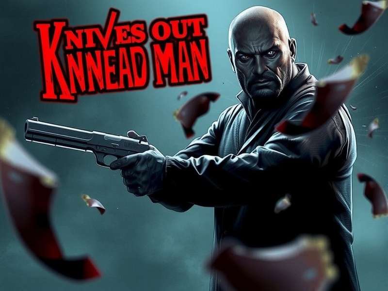 Knives Out gameplay scene showing intense battle royale action