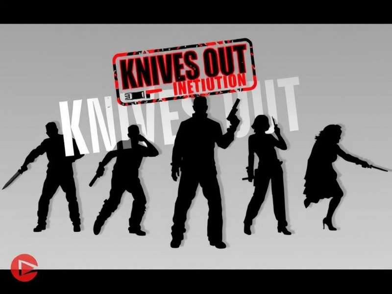 Knives Out gameplay screenshot showing intense battle royale action