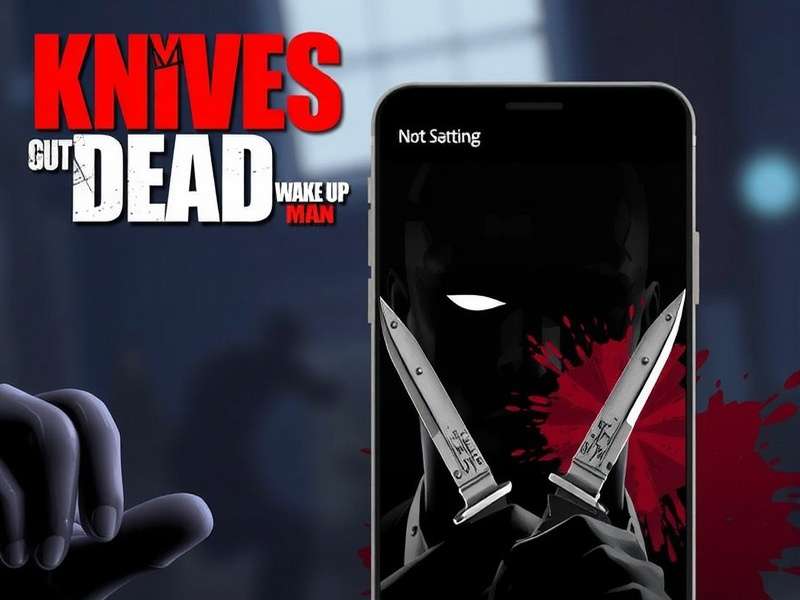 Knives Out Wake Up Dead Man gameplay screenshot showing intense battle royale action