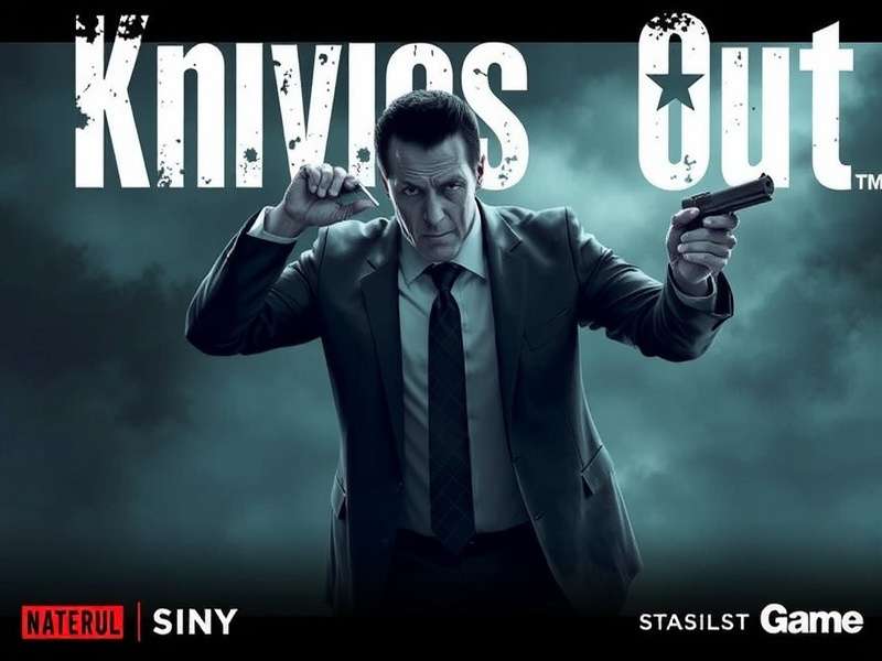 Knives Out movie scene showing the Thrombey family gathering