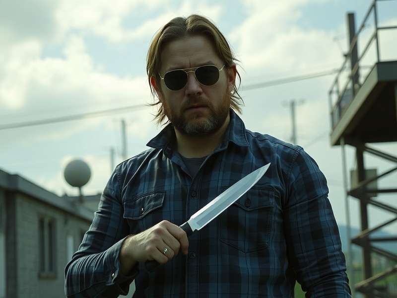 Knives Out movie scene showing the Thrombey family gathering