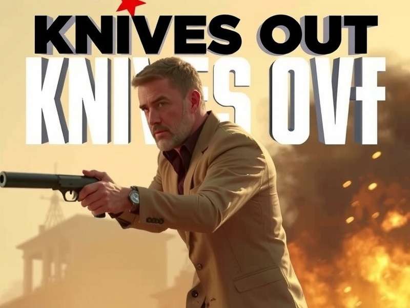 Knives Out Movie Poster featuring an ensemble cast