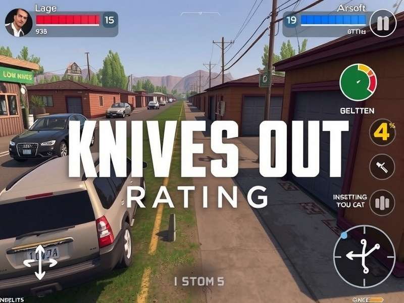 Knives Out Gameplay Screenshot Showing Intense Battle Royale Action