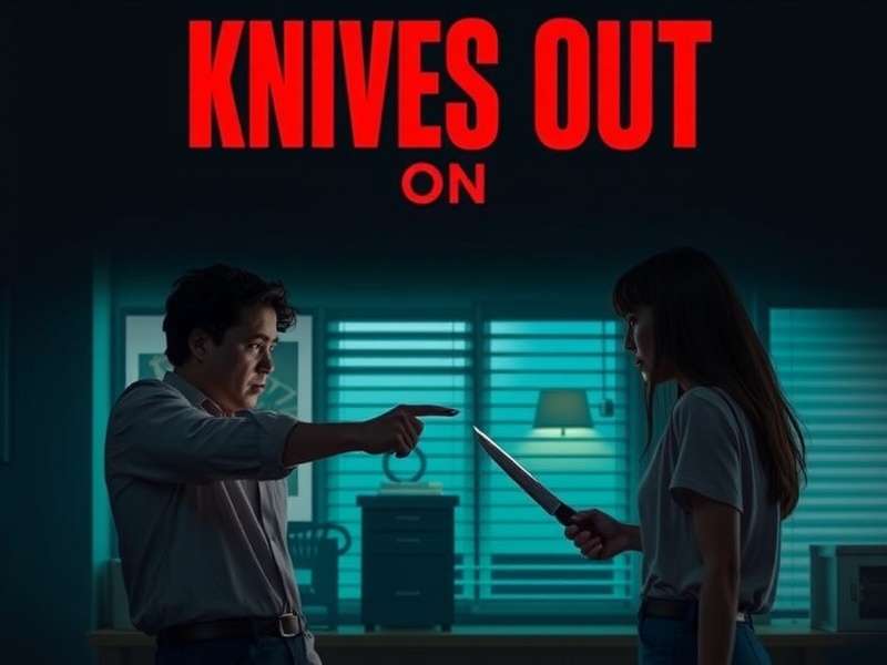 Netflix streaming interface showing Knives Out thumbnail