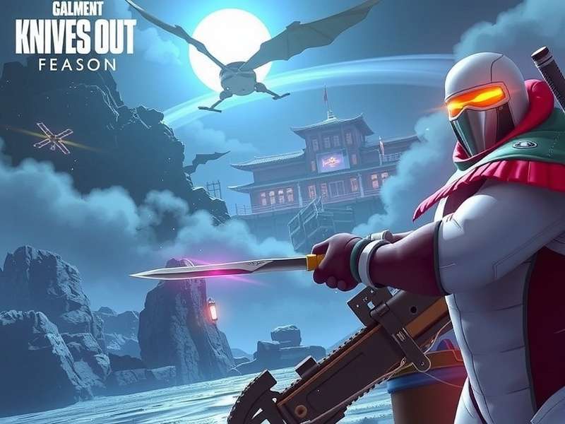 Knives Out gameplay screenshot showing intense close-quarters combat