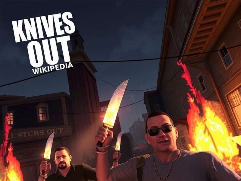 Knives Out gameplay screenshot showing intense battle royale action