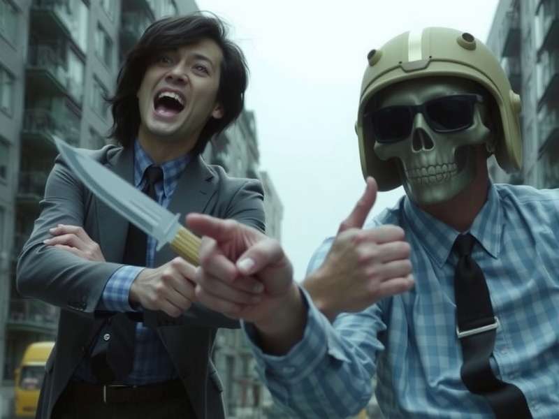 Concept art for the New Knives Out Film featuring Benoit Blanc in a new setting