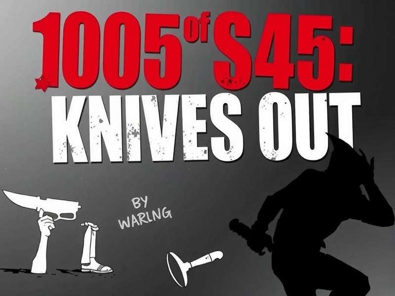 Knives Out gameplay screenshot showing intense battle royale action