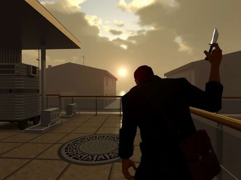 Concept art for Knives Out 3: Wake Up Dead Man showing a mysterious mansion at night