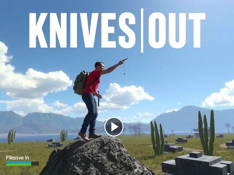 Knives Out movie trailer key visual showing the Thrombey mansion and cast