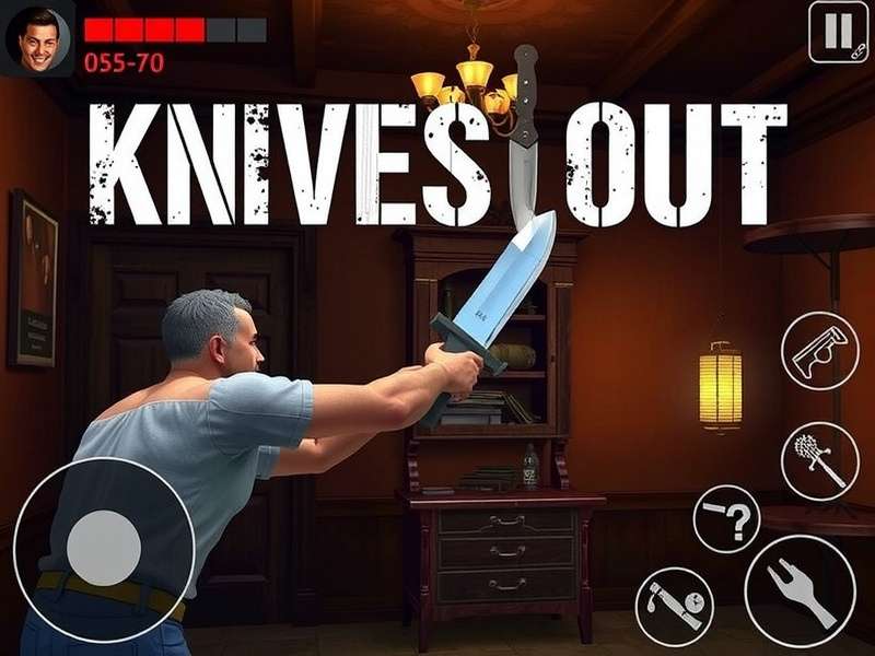 Knives Out PC gameplay screenshot showing intense battle in urban environment