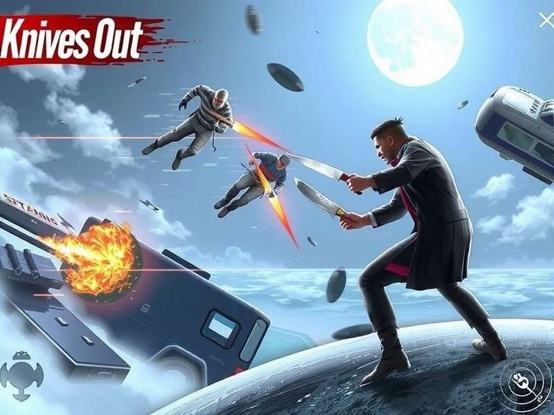 Knives Out PC weapon selection screen showcasing arsenal and attachments