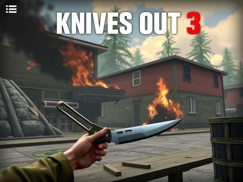 Knives Out 3 battle royale gameplay screenshot showcasing the dynamic arena and character classes