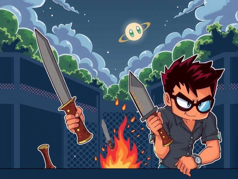 Knives Out franchise banner showing film posters, game artwork and Benoit Blanc silhouette